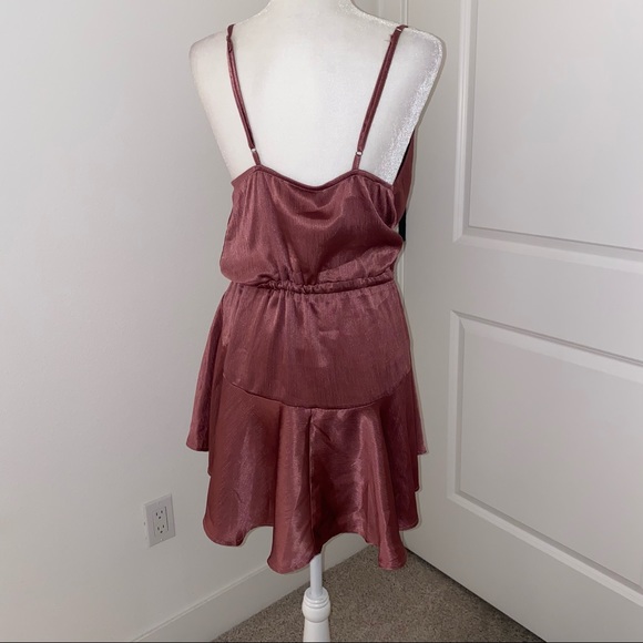 Mauve saints and secrets cowl neck mini dress - Picture 4 of 9
